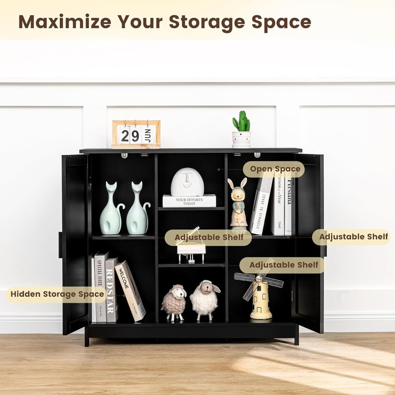 Ferrina Bathroom Cabinet, Matte Black
