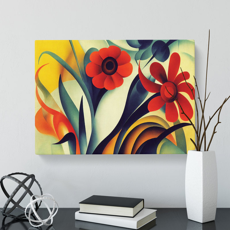 Idyllic Flowers - Wrapped Canvas, 35cm H x 50cm W x 3cm D