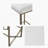 Backless Upholstered Counter Stool, 26"H