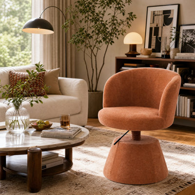 Tabouret de bar réglable et pivotant; Fauteuil de coiffeuse décoratif ergonomique convenant aux chambres à coucher, aux îlots de cuisine et aux bars