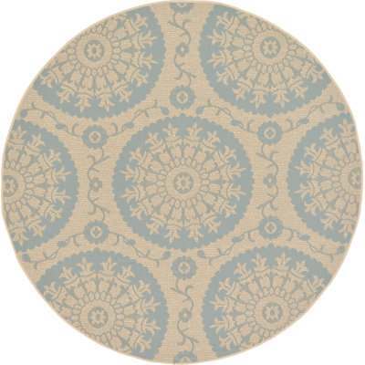 Tapis bleu intérieur / extérieur Malaga