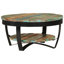Pinehurst Solid Wood Cross Legs Coffee Table with Storage
