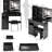 37 - Inch Middle Sized Vanity Table With Left Drawer, Cushioned Stool, Touch Operated Tri Color Brightness Adjustable Mirror And Ample Storage For Big Spaces Drawer Desktop Large Sliding Controlled
