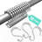 Rust Proof Metal Shower Curtain Hooks Rings