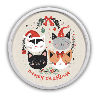Meowy Christmas Framed Print