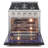 KUCHT Professional 30 in. 4.2 cu. ft. Natural Gas Range with Sealed Burners and Convection Oven in Stainless Steel with  Black Oven Door-94094670-50147958