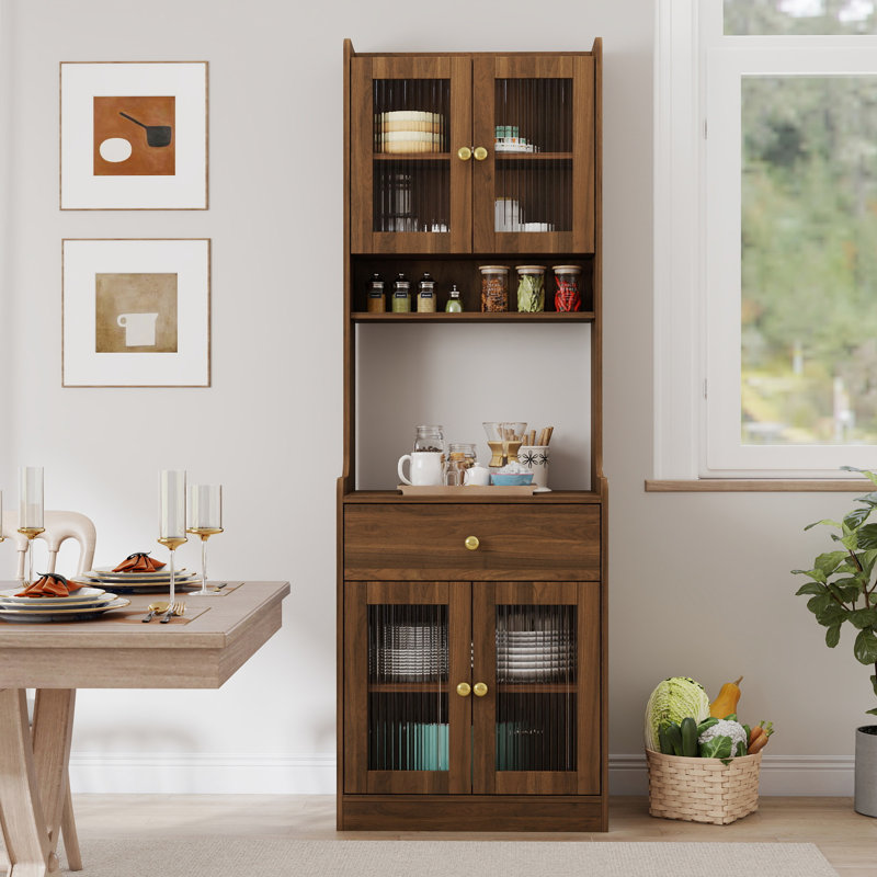 Kitchen Pantry Hutch Storage Cabinet