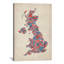 Impression sur toile, "belle-france city text map iii" par michael tompsett-1092269927-1171762995-1171762996