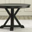 Table de salle à manger ronde en bois 48 po Resendez Rylie-97413816-97413815