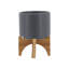 Support pour jardinière W, gris mat-1168475905-1168475904
