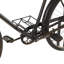 Barre de vélo noire à 1 tablette avec plateau en bois brun Broseley