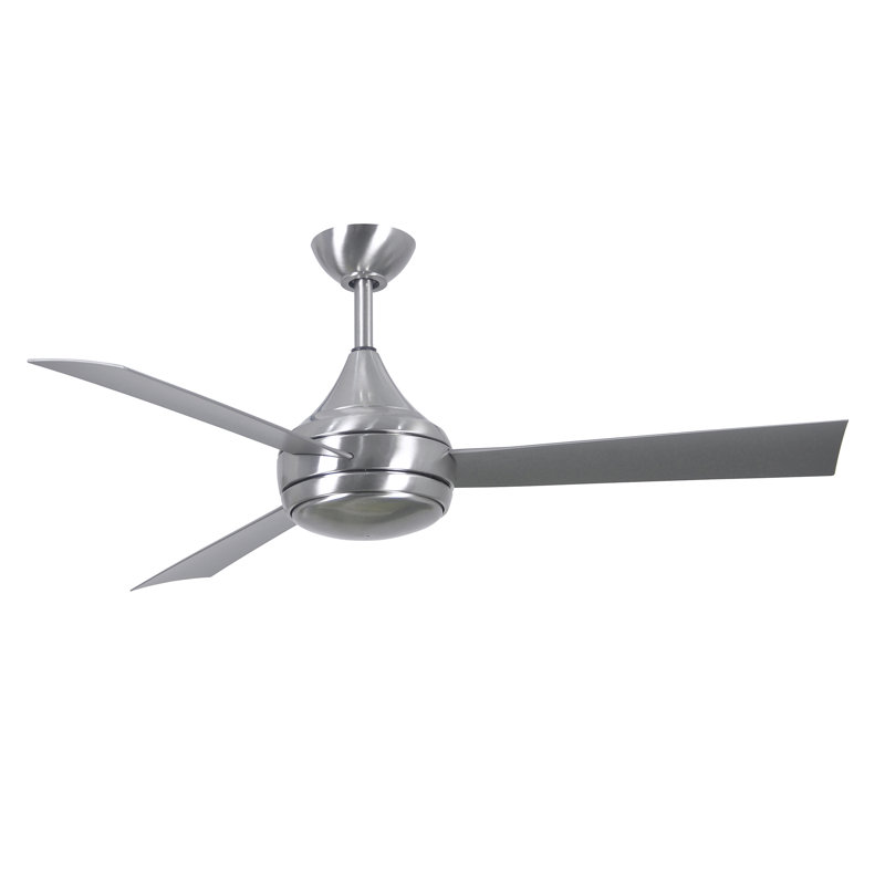 Donaire 52'' Ceiling Fan with LED Lights, Brushed Stainless, Stainless