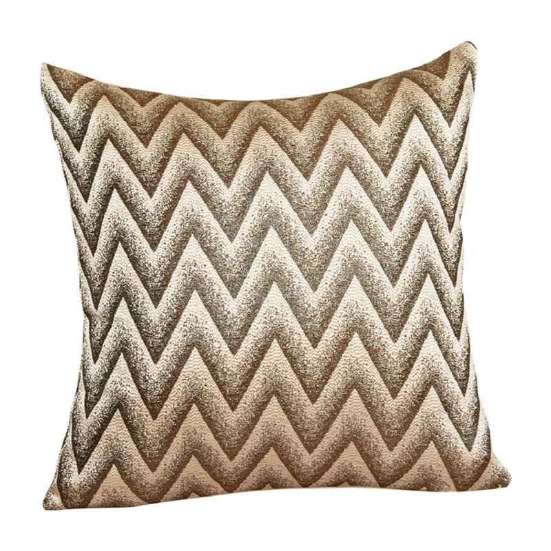 Housse de coussin décorative Indiana, Or, Housse de coussin seulement - sans coussin