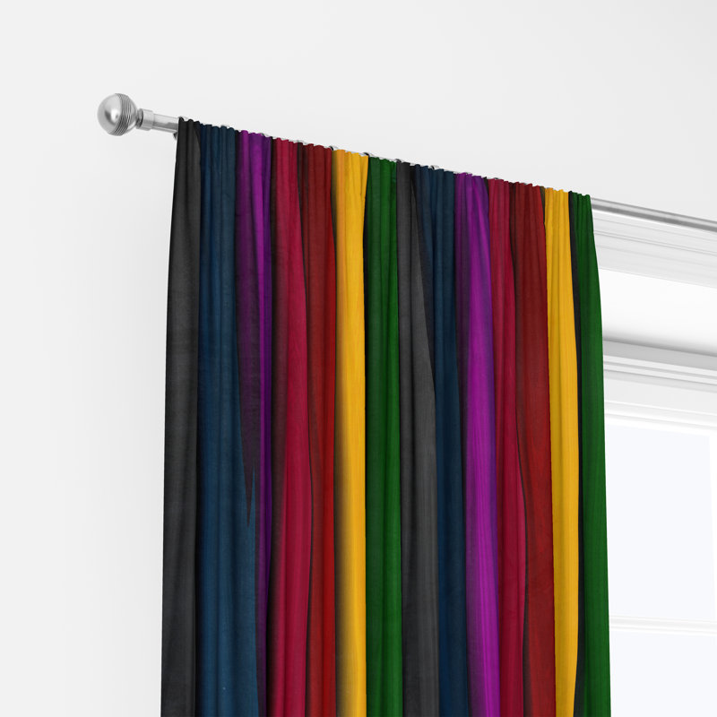 Semi Sheer Curtain Pair, 20" W x 52" L