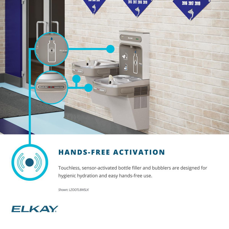 Elkay EZH2O Bottle Filling Station With ADA Cooler Hands Free Activation
