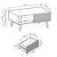 Carshalton Four Leg Coffee Table with Storage