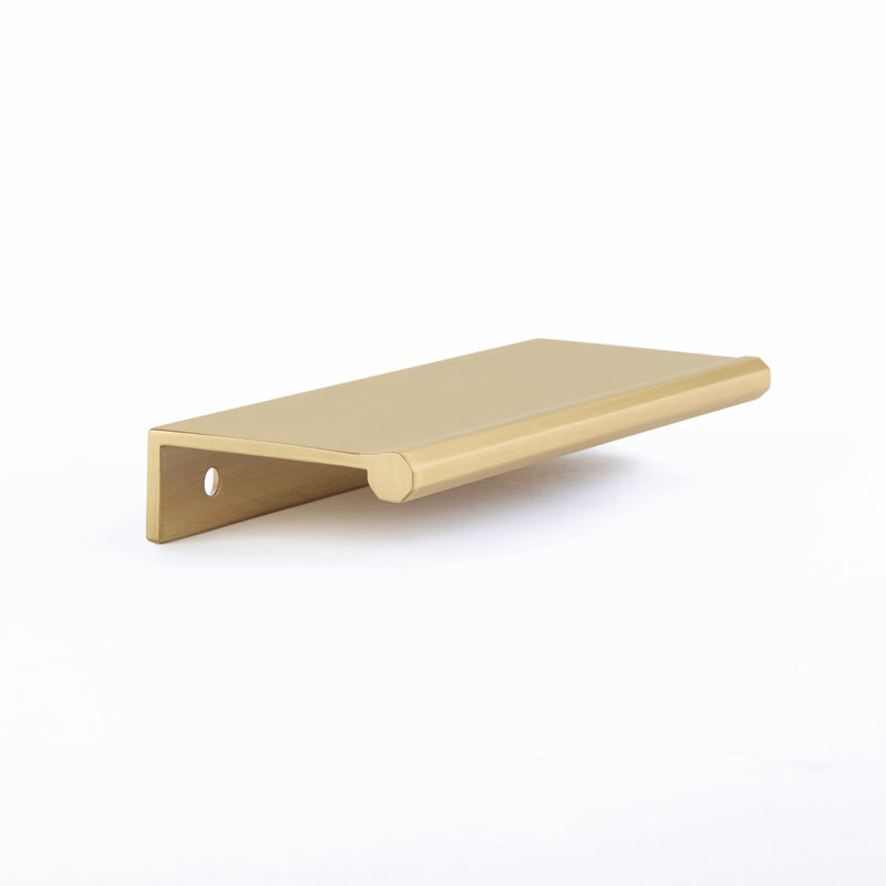 Poignée de meuble Schaub , 4", Laiton satiné