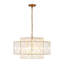 Lustre tambour en cristal 5 lumières