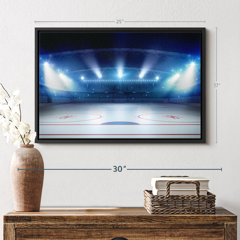 «Hockey Stadium», reproduction sur toile, H 17 po x l 25 po