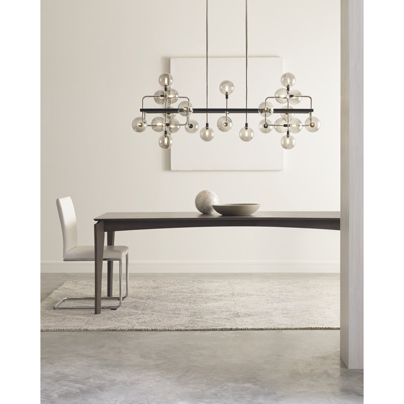 Viaggio 25 - Light Chandelier, Polished Nickel, Smoke, No