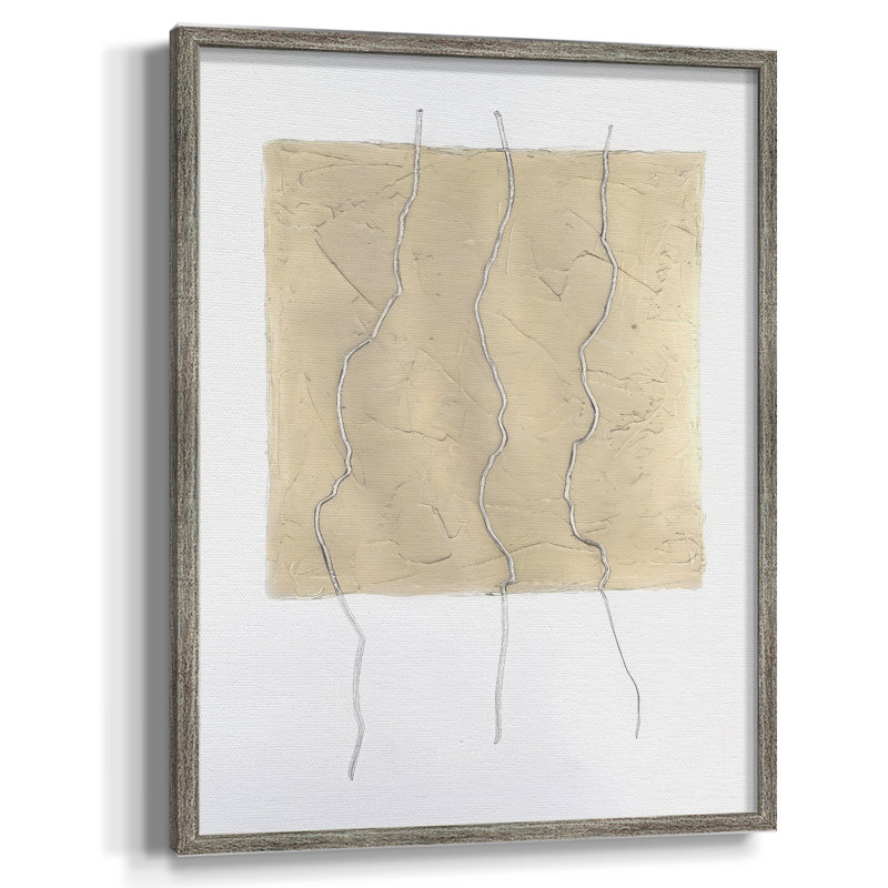 Divided Plot I Framed Print - Solid Wood, 11" H x 9" W