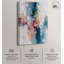 Décoration murale moderne pétale rose et bleu océan II par -51329855-51329829