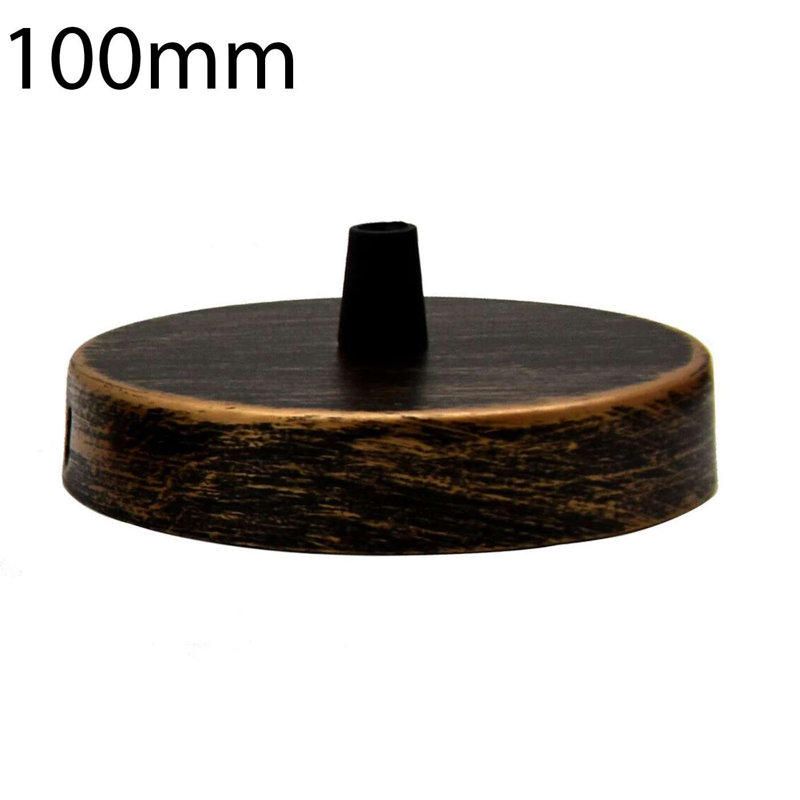 Solarah Single Outlet Ceiling Rose 100Mm Metal Ceiling Rose With Cord Grip And Fitting Accessories, For Ceiling Rose Lighting And Wall Lamp Lighting Kit