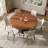 Modern Solid Wood Round Dining table - Stylish Wooden Kitchen Table With Sturdy Pedestal Base For Dining Room Kitchen & Home Decor-247169435