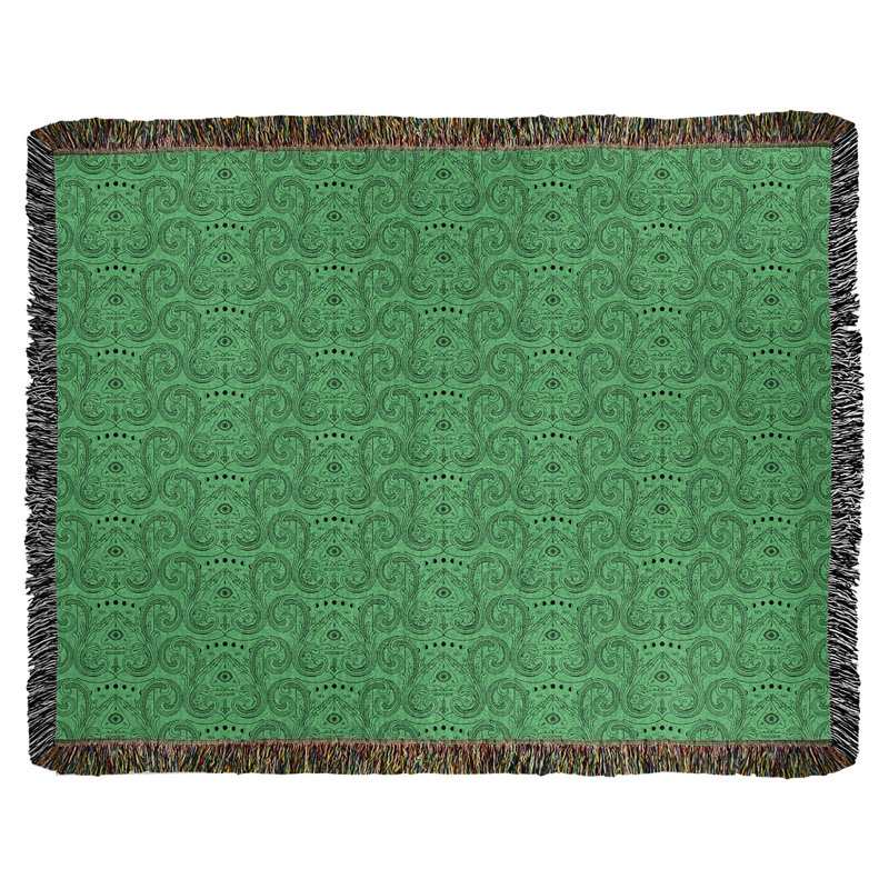 Couverture tissée Katelyn Elizabeth, l 50 po x L 60 po, Vert