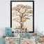 «Baobab Tree Beige Minimalisme IV», reproduction d'art sur toile-97170296-97170298