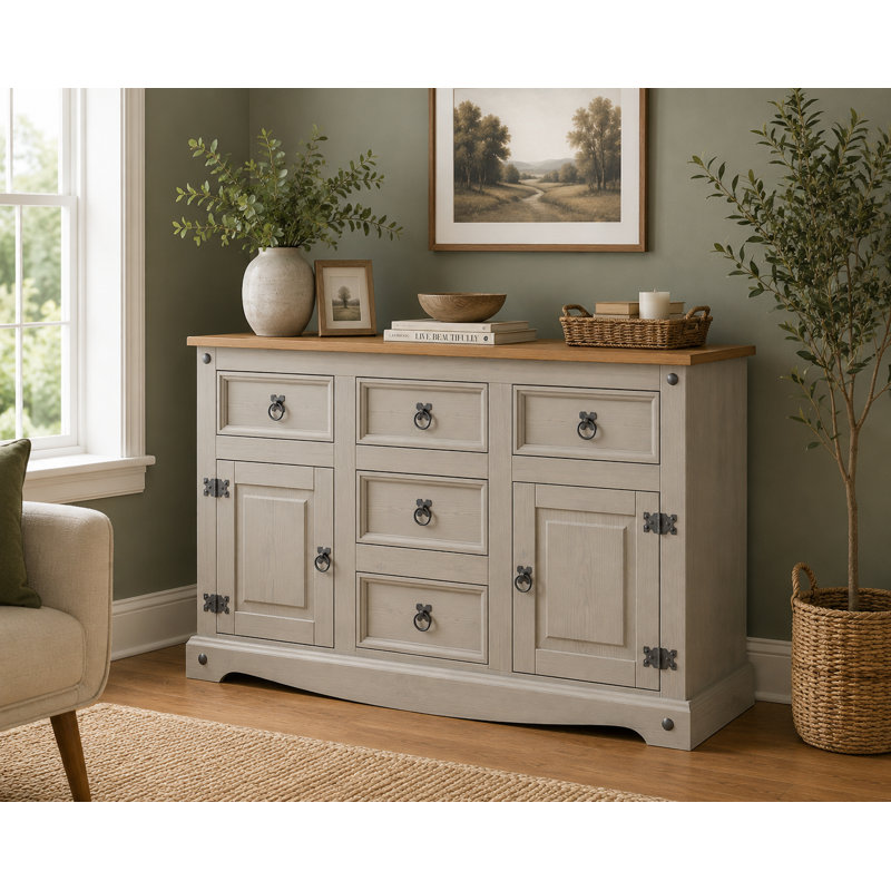 Kacey 125cm Solid Wood Sideboard