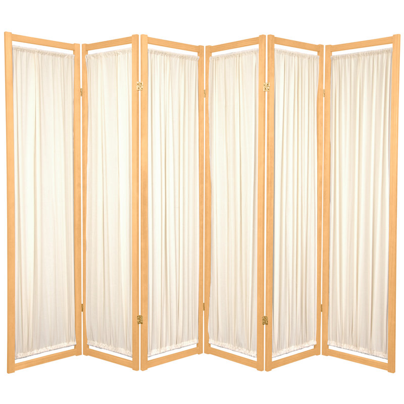 Cloison pliante Michelle H 72 ", Naturel, 6