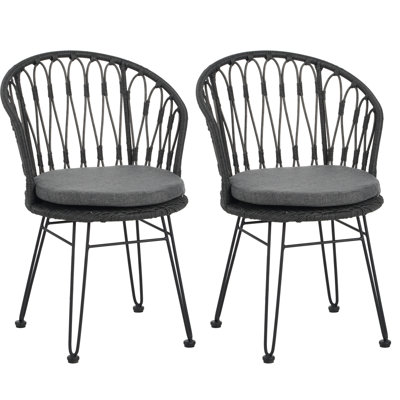 TAVON CHAIR, 2PCS avec 2 coussins, gris