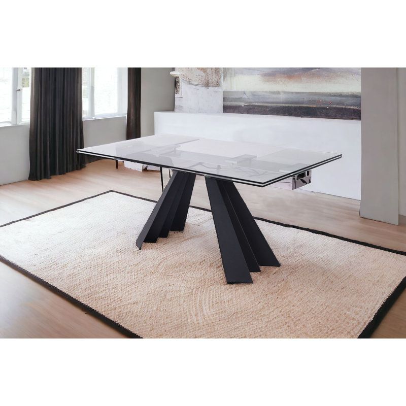 Table de salle à manger Daryla, H 30 po x l 63 po x P 35 po
