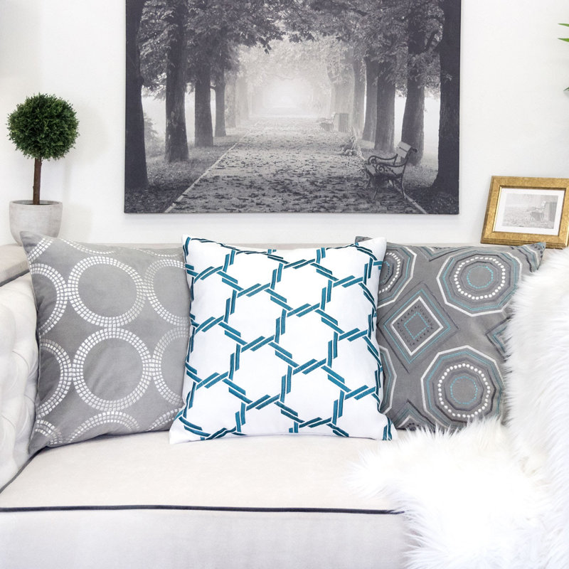 Ayna Geometric Throw Pillow