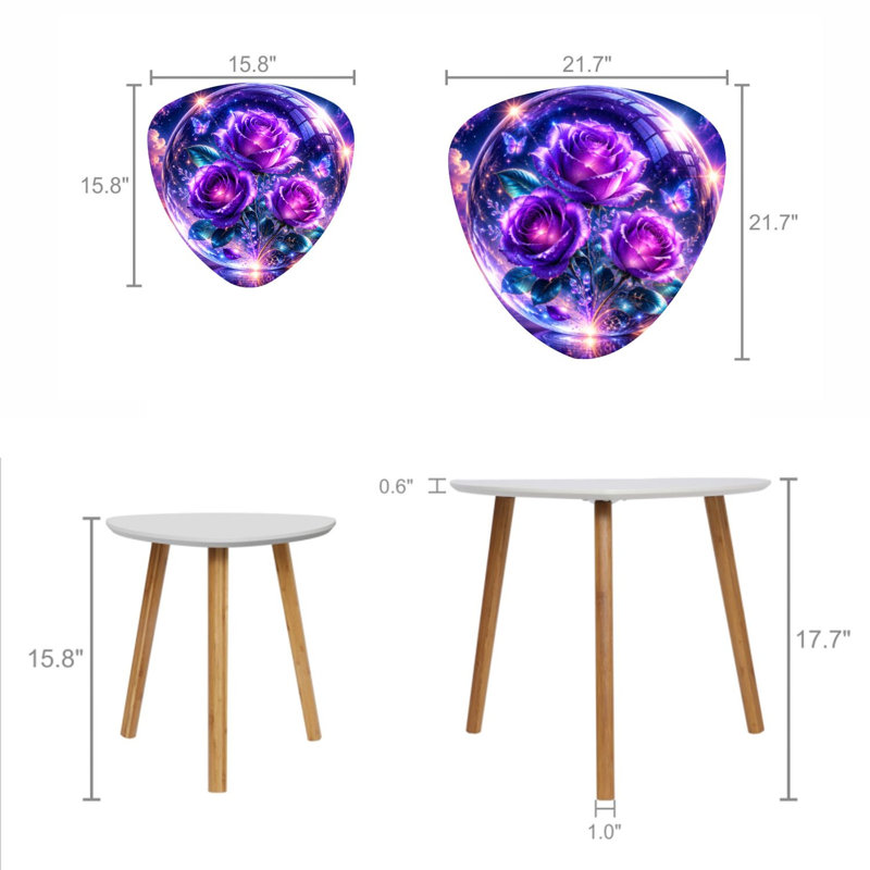 Ensemble de 2 tables gigognes Triangle Nesting