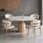 Round Rock Slab Table Top, Lounge Table and Chair Set