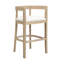 Tabouret de comptoir en bois d'hévéa Gurseese-884158200-875389641