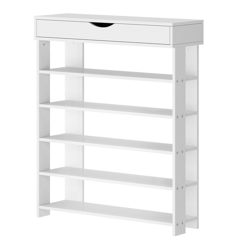 20 Pair Shoe Rack, White