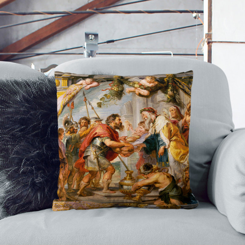 Square Cushion, 40cm H x 40cm W x 15cm D, Black