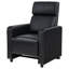 Holbert Home Theatre Push Back Recliner Black
