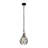 Bask 1-Light Crystal Mini Pendant - Matte Black/French Gold