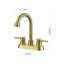 2-handle Bathroom Faucet with Drain Assembly-70980520