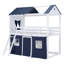 Lit superposé style maison basse avec toit-405219898-405219903