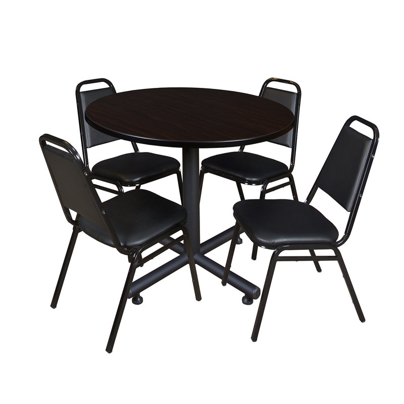 Table de salle à manger Nicklo, Stratifié gris, 29" H x 36" L x 36" W