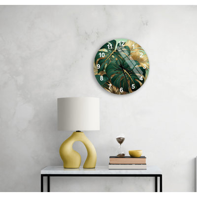 Horloge murale Glam Botanical