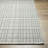 Lavande Plaid Wool Area Rug in Gray-225405801