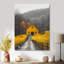 Décoration murale grange jaune jaune automne Vista II - grange-106109330-106109335