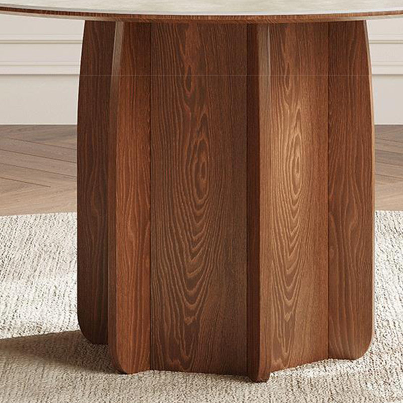 Table de salle à manger ronde Modern, H 29,5 po x L 59 po x l 59 po