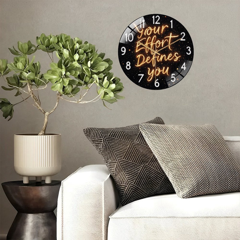 Horloge murale Motivational